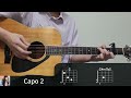 miwa aiokuri アイオクリ 너와 100번째 사랑 ost 기타 코드 커버 타브 악보 l guitar cover acoustic chord tutorial