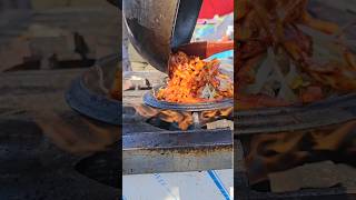 불맛 제대로 살리는 야외즉석 볶음요리korean street food#shorts