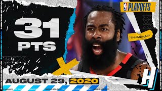 James Harden 31 Points Full Game 5 Highlights | Thunder vs Rockets | August 29, 2020 NBA Playoffs