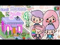 Casa Pequena Família com 4 Toca House Toca Life World Toca Boca