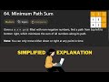 64. Minimum Path Sum || Easy to understand solution || Try first, then watch