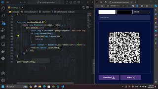 ASMR Programing QRCode Generator App with HTML, CSS and JavaScript