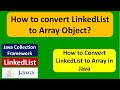 How to convert LinkedList to Array Object? | Java Collection Framework