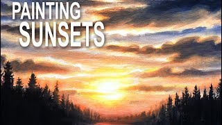 Painting a Realistic Sunset Sky with Acrylics