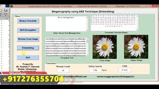 Steganography using AES Encryption Matlab Project Source Code | AES Cryptography Using Matlab Code