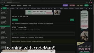 (SCRAPPED) Master HTML with W3Schools: HTML Comments