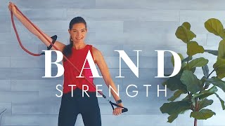 Resistance Band Workout for Seniors & Beginners // All Standing Osteoporosis Friendly!