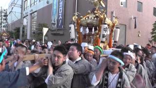 2014年　綱島諏訪神社例大祭駅前連合渡御（発輿）