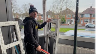 HOW TO FIX A NEW UPVC WINDOW ON A (5 sided bay) Part 10 \u0026 11