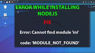 LINUX: Error: Cannot find module 'ini/ code: 'MODULE_NOT_FOUND'