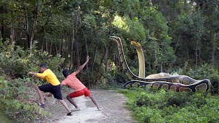 Anaconda Snake Attack Boys In Forest | An Anaconda Snake Attack Brief Story 3