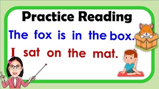 Learn To Read Reading Lesson For Grade1 2 3 Practice Reading Sentences