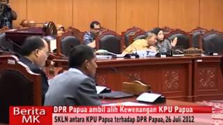 Gubernur Papua Sampaikan Keterangan dalam Sidang Sengketa Kewenangan antara KPU Vs DPRP