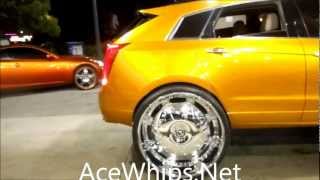 AceWhips.NET- T-Rell's Candy Gold 2012 Cadillac SRX on 32\