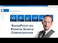SharePoint Search Configuration SharePoint Search Configuration