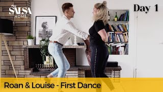 Salsa Transformation - Roan \u0026 Louise | First Dance [Day 1] (MySalsaHome)