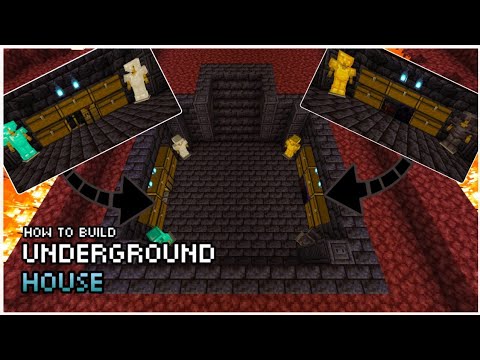 Minecraft 1.16 Starter Underground Base Tutorial [Nether Update House ...