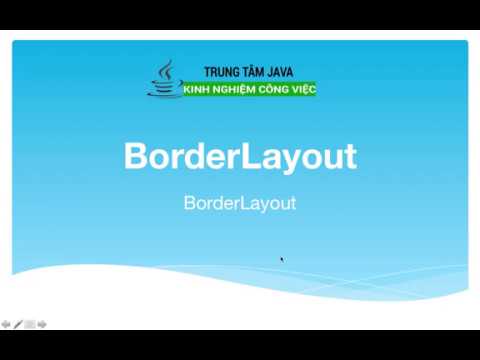 Bài 35 Java Swing Borderlayout Youtube