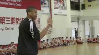 Giannis Antetokounmpo goes 1 on 1 vs Student in China