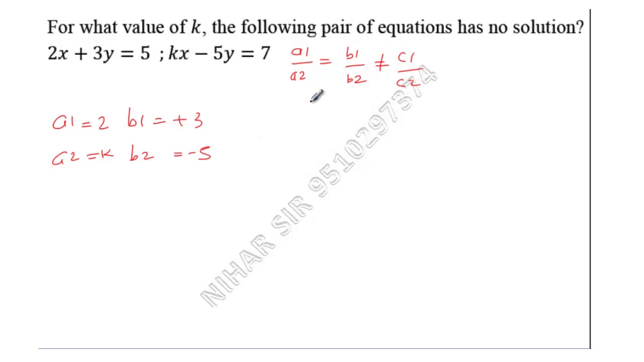 When Linear Equation No Solution Tessshebaylo