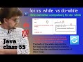 Java  for-Loop vs While loop vs do while loop complete comparison