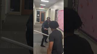 MOST EXTREME Sword Fight in College Dorm Halls... #shorts #college #dorms