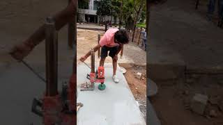 core cutting #core drilling కటింగ్ మిషన్ తో ఫౌండేషన్ హోల్స్ వేయడం ఎలా 9676656366