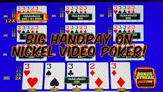 JACKPOT! I Won Over $2,000 on Nickel Video Poker at the Cosmopolitan! #videopoker