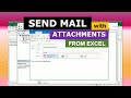 Send Mail with Attachments from Excel (via Outlook)