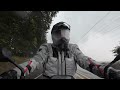 testing my rev it offtrack 2 gear and my honda transalp 750 in a hail storm