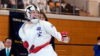 女子個人組手決勝戦 第32回河北新報杯争奪全国高等学校空手道選手権大会