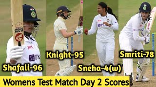 India Womens vs England Womens Test Match Day 2 Full Highlights | Eng W v Ind W Day 2 Highlights