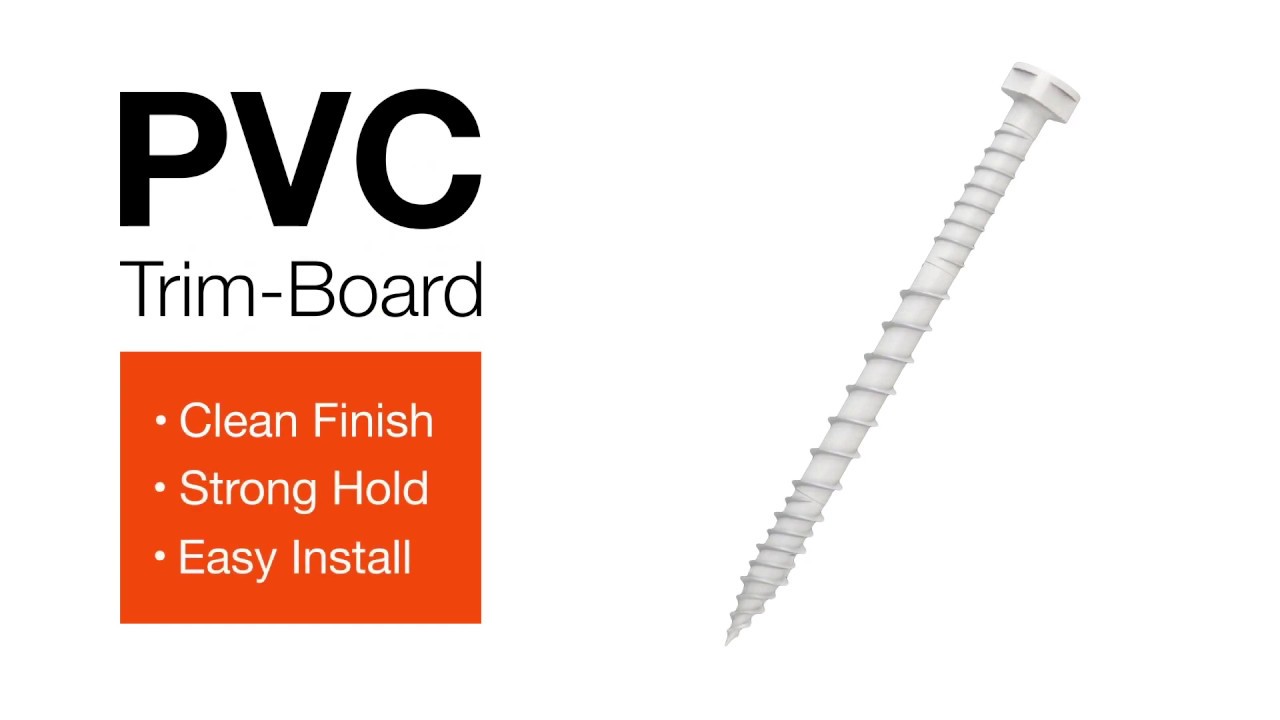 How To Install PVC Trim-Board Screws - YouTube