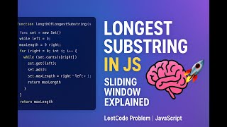 Longest Substring Without Repeating Characters | Most Asked Coding Interview Question in JavaScript