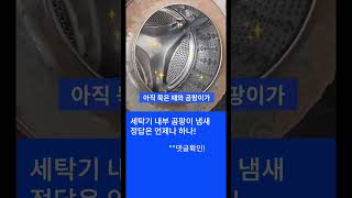 세탁조클리너로도 사라지지 않는 곰팡이냄새 해결방법은? #세탁기청소 #세탁기분해청소 #쓱싹