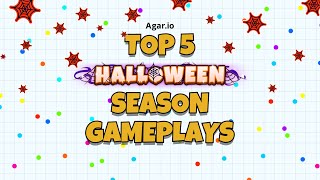 Top 5 Agar.io Gameplays | Halloween Season | 2023