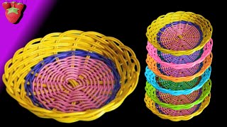 how to make baskets from rattan, diy wicker basket,  weaving bowl, diy basket tutorial.