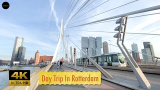 One Day In Rotterdam | Walking Tour (4k Ultra HD) – With Captions