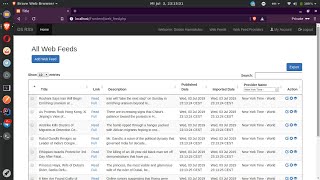 Web based RSS Reader with Spring Boot and PHP