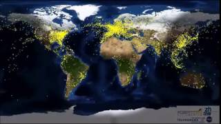 72 Hours of Global Air Traffic in 13 seconds