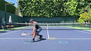 How to train tennis footwork at the net with Coach Brian Dabul / ATP tennis / Tennis drills