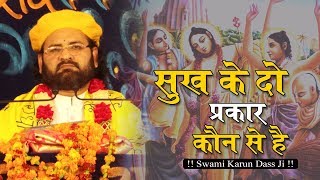 सुख के दो प्रकार कौन से है - ज्ञान मार्ग और भक्ति मार्ग में क्या अंतर है #SwamiKarunDassJi