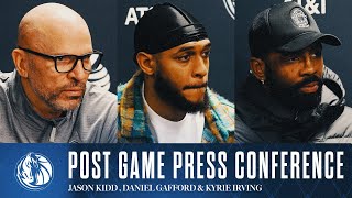 Jason Kidd, Daniel Gafford \u0026 Kyrie Irving | Post Game @ CHA | 01/20/25