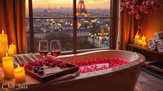 Happy Valentine's Day 💟 Romantic Paris Ambience with Sweet Love Piano Jazz Music 🌹