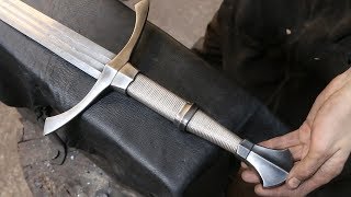 Forging a longsword part 3, making the handle.