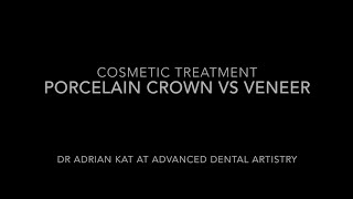 Porcelain Crown vs Porcelain Veneer