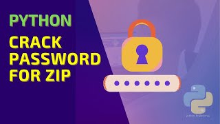 How to crack a password for zip file - Python Trick