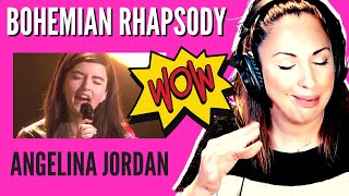 ▶️ Vocal coach | ANGELINA JORDAN REACTION | Bohemian Rhapsody | INCREIBLE!  (subtítulos )