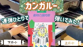 【連弾】カンガルー「動物の謝肉祭」より / サンサーンス作曲　各パートのみの動画付き