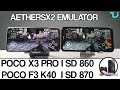 AetherSX2 PS2 Emulator Black Poco F3 vs Poco X3 Pro gaming/Snapdragon 870 vs 860 Best Settings 60FPS